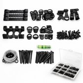 Bateya 260 STKS Heavy Duty Picture Hangers Kit, RVS foto haken met spijkers, D Ring, Draad, Zaagtand, Messing geplateerd