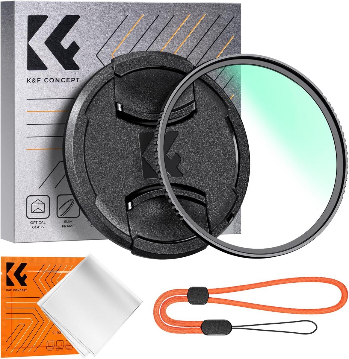 UV Beschermfilter voor 55mm Camera Lens - Optisch Glas met Nano Coating