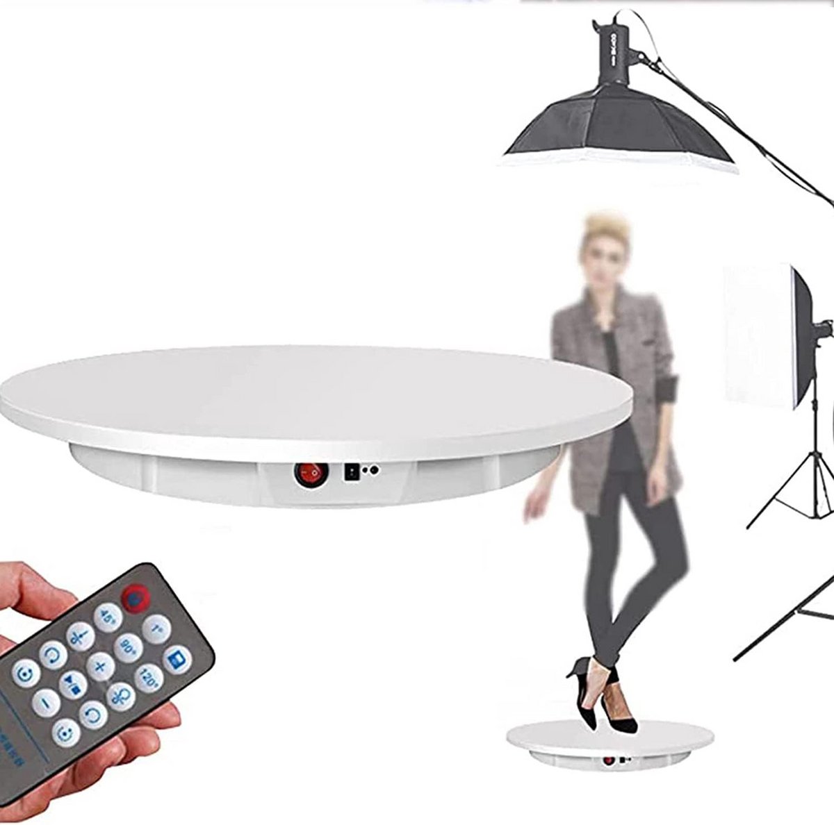 Elektrische Fotografie Draaitafel 42 cm - 360 Graden Draaiplateau voor Productdisplay