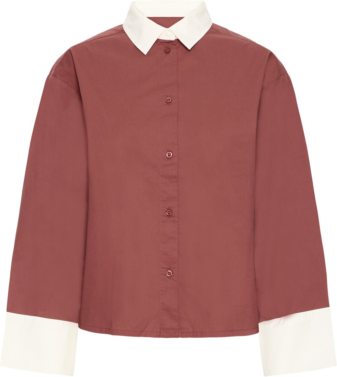 Ichi IHCIZA SH Dames Blouse - Cowhide