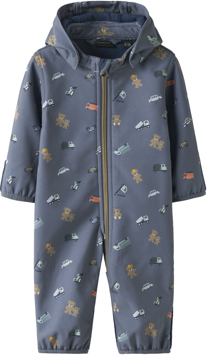 NAME IT NBMALFA08 SOFTSHELL SUIT AOP FO Baby Ski jassen Flintstone