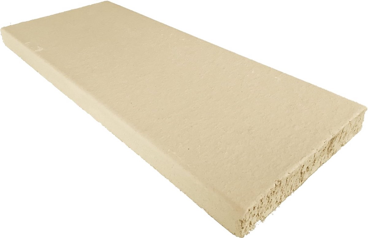 Vuurvaste Plaat Chamotte 50x20x3 cm - Hittebestendig tot 1200°C