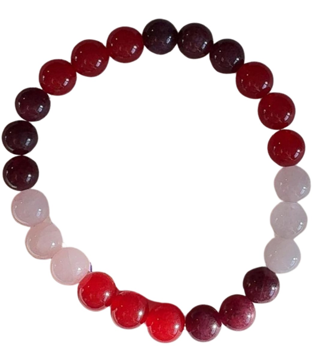 Edelstenen Armband Liefde & Levensenergie- 18cm 8mm - Unisex