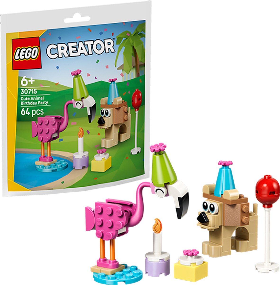 LEGO Creator - Schattige Dierenverjaardag (paperbag) - 30715 – foto 2