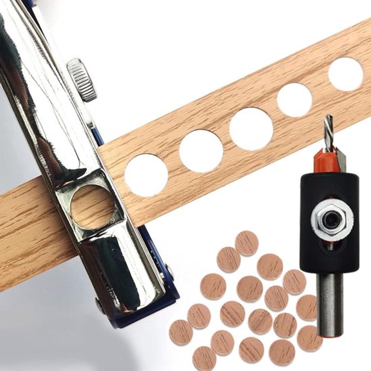 Enkele perforator van zinklegering 8mm voor papier crafting, badge en spaanplaat