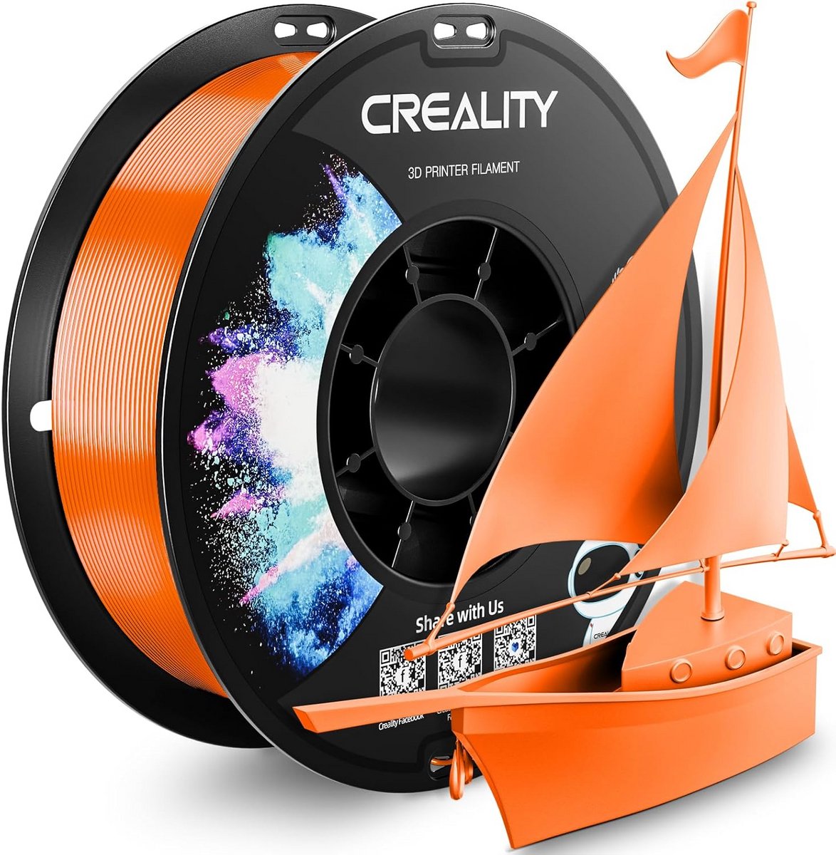 PETG Filament 1.75mm 1KG Spoel voor 3D Printers, Hoge Nauwkeurigheid