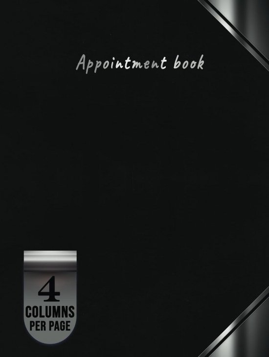 Foto: Afsprakenboek 4 kolommen 15 minuten inval 6 00 22 00 onedateerd dagplanning planner organizer hardcover