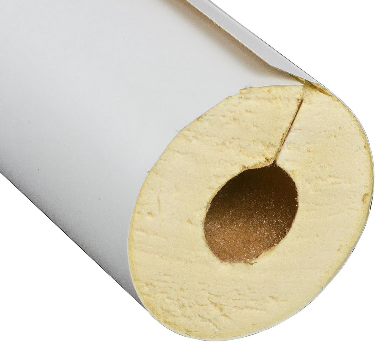Buisisolatie met PVC-mantel - Isolatiebuis Leidingen - Energie Besparen - Zelfklevende Sluiting - 1 Meter - Grijs