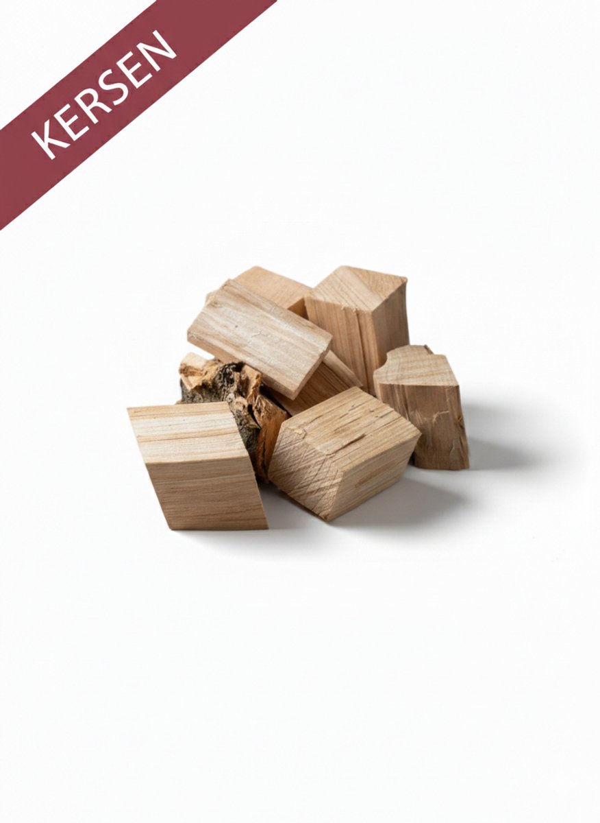 Kersen rookhout chunks 10 kg , schorsvrij