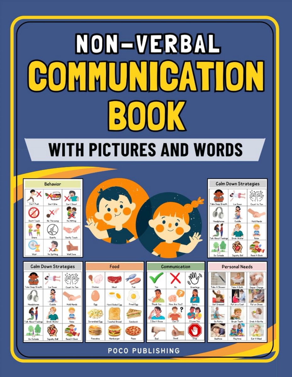 Communicatieboek met Plaatjes en Woorden voor Kinderen en Senioren met Autisme en Spraakproblemen