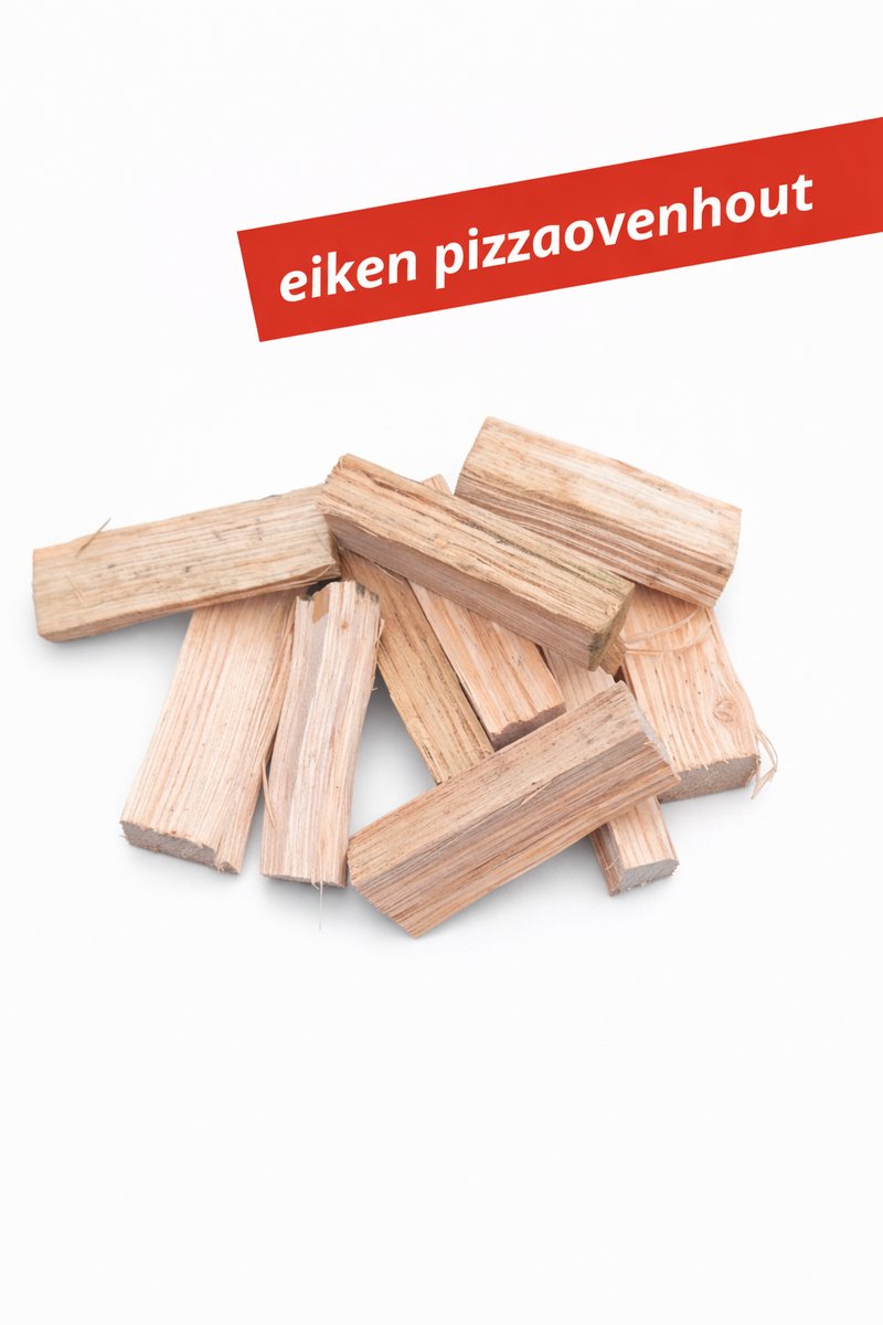 Eiken pizzaoven hout 5 kg circa 13 cm lang