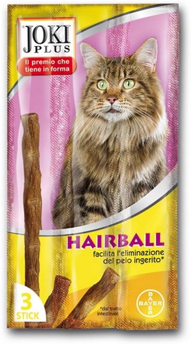 Kattensnoepjes Vachtbalans Sticks met Extra Vezels voor Volwassen Katten