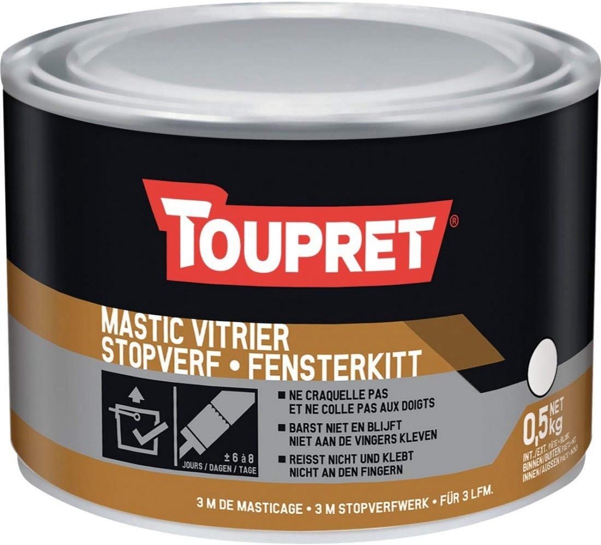 Glaskit voor kozijnen en houtreparatie 0,5 kg