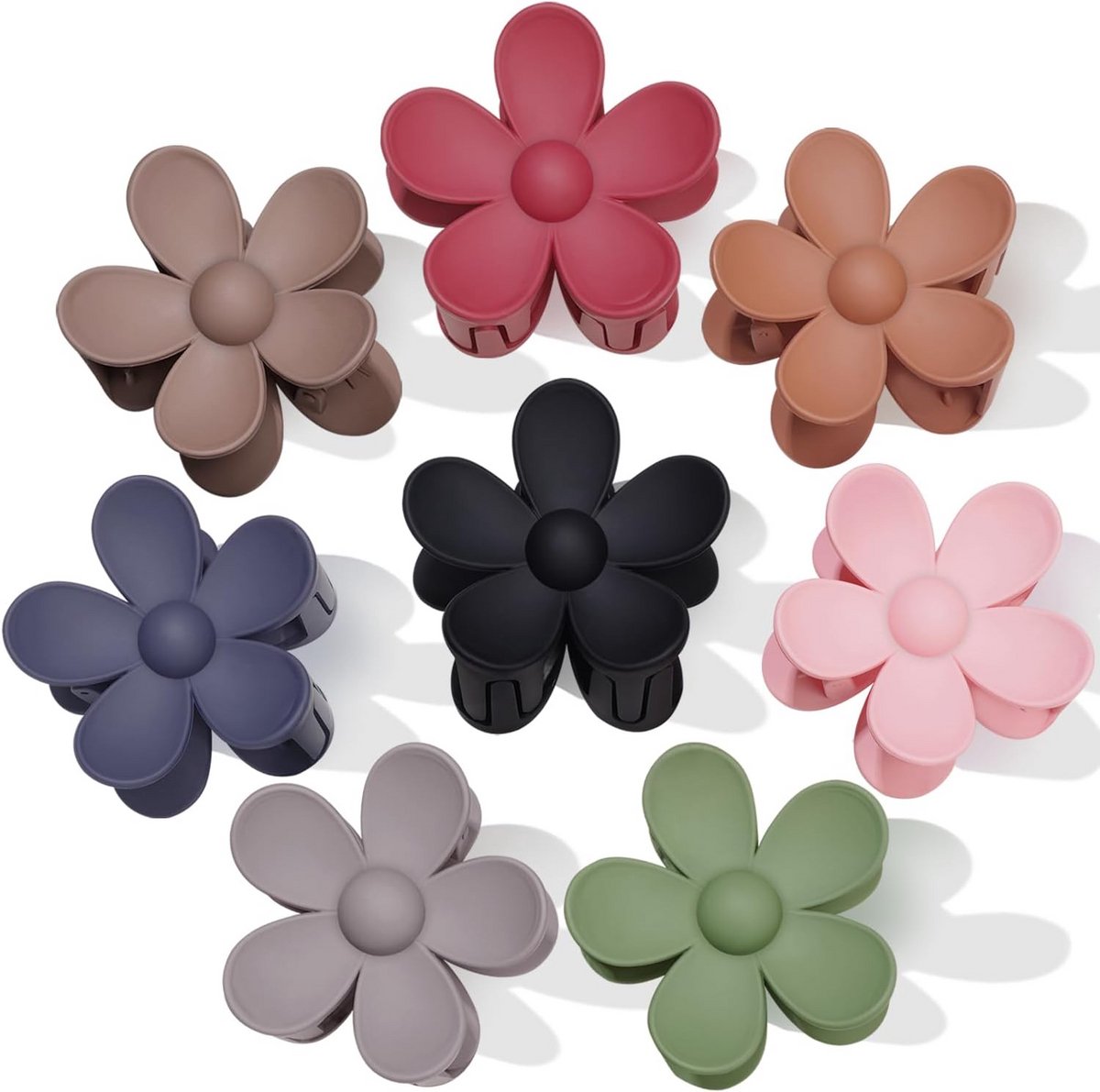 Grote Haarklemmen Set Antislip 8 Stuks voor Dik en Dun Haar