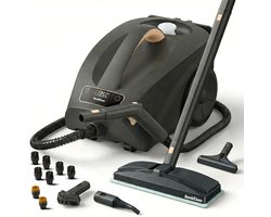 BambiClean® SteamBuddyPro Stoomreiniger - Krachtige Vloerreiniger voor 100+ oppervlakten - In 30S opgewarmd - Tot 150°C - 4.0 Bar Stoomdruk - Badkamer & Woonkamer - Navulbaar
