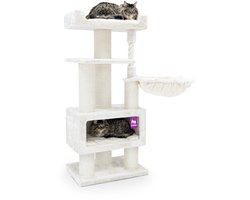 Petrebels Parklane 131 Krabpaal - Creme - Extra Dikke Stammen - 58 x 45 x 131 cm