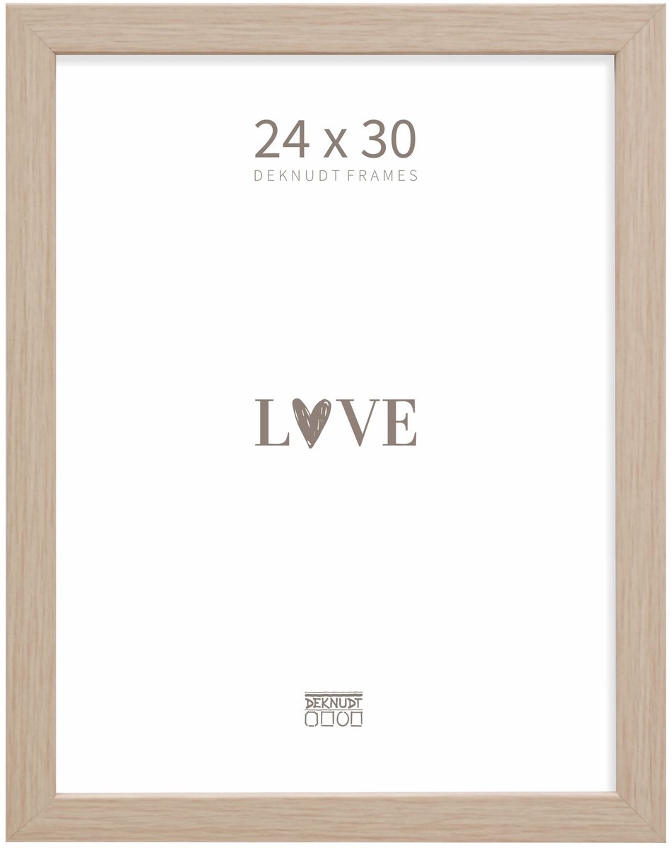 Deknudt Frames fotolijst S45RJ1 - naturel eikkleur - hout - 24x30 cm