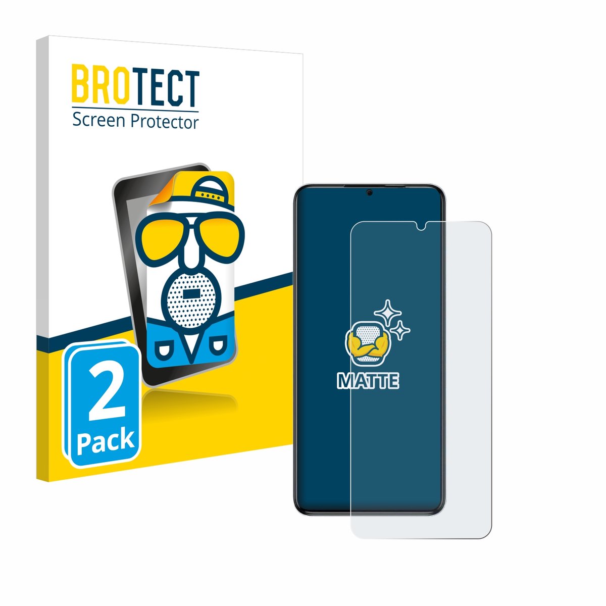 BROTECT - Screenprotector voor Oukitel C50 - Folie Beschermfolie matte 2 Stuks