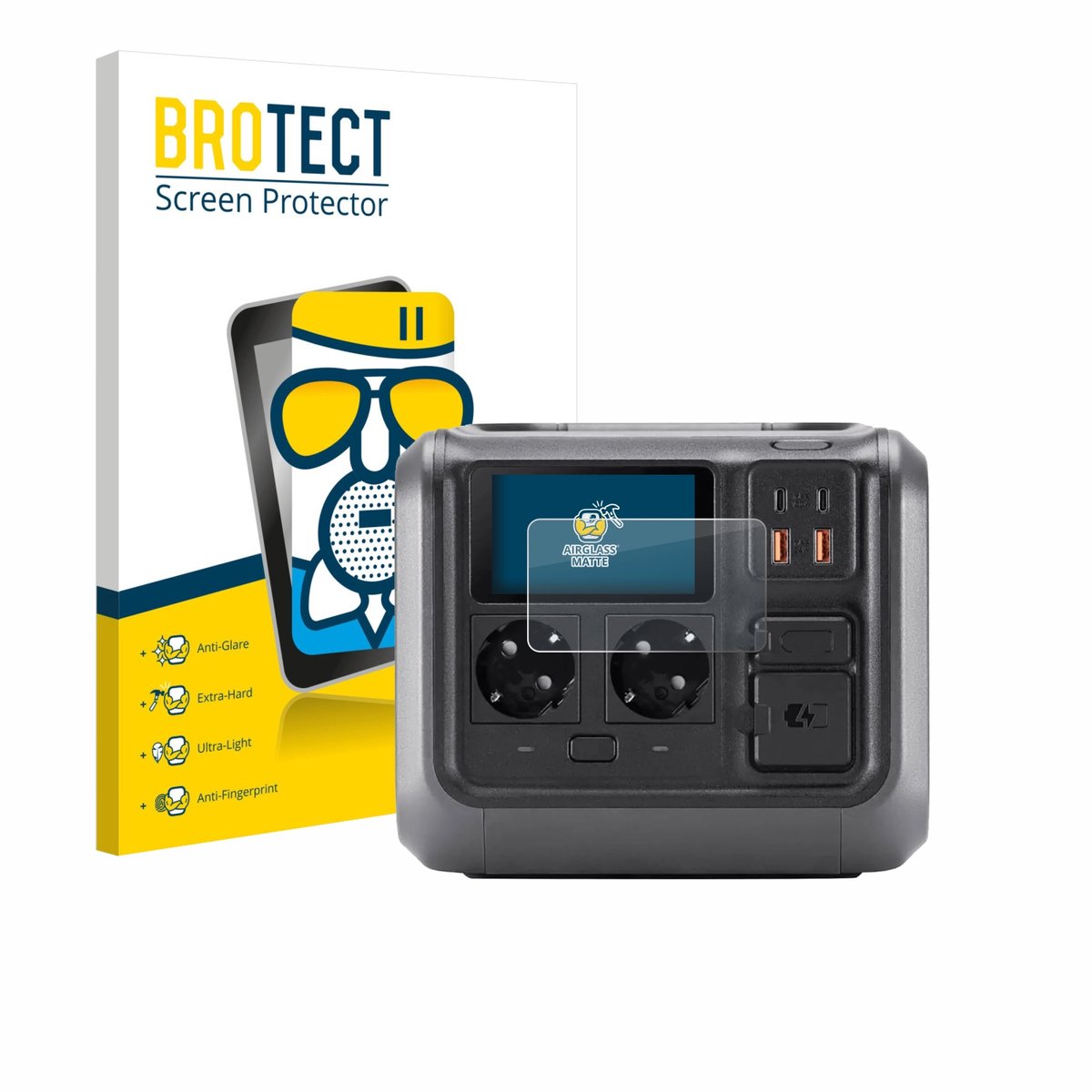 BROTECT - Screenprotector voor DJI Power 500 - Folie Beschermfolie Beschermglas matte