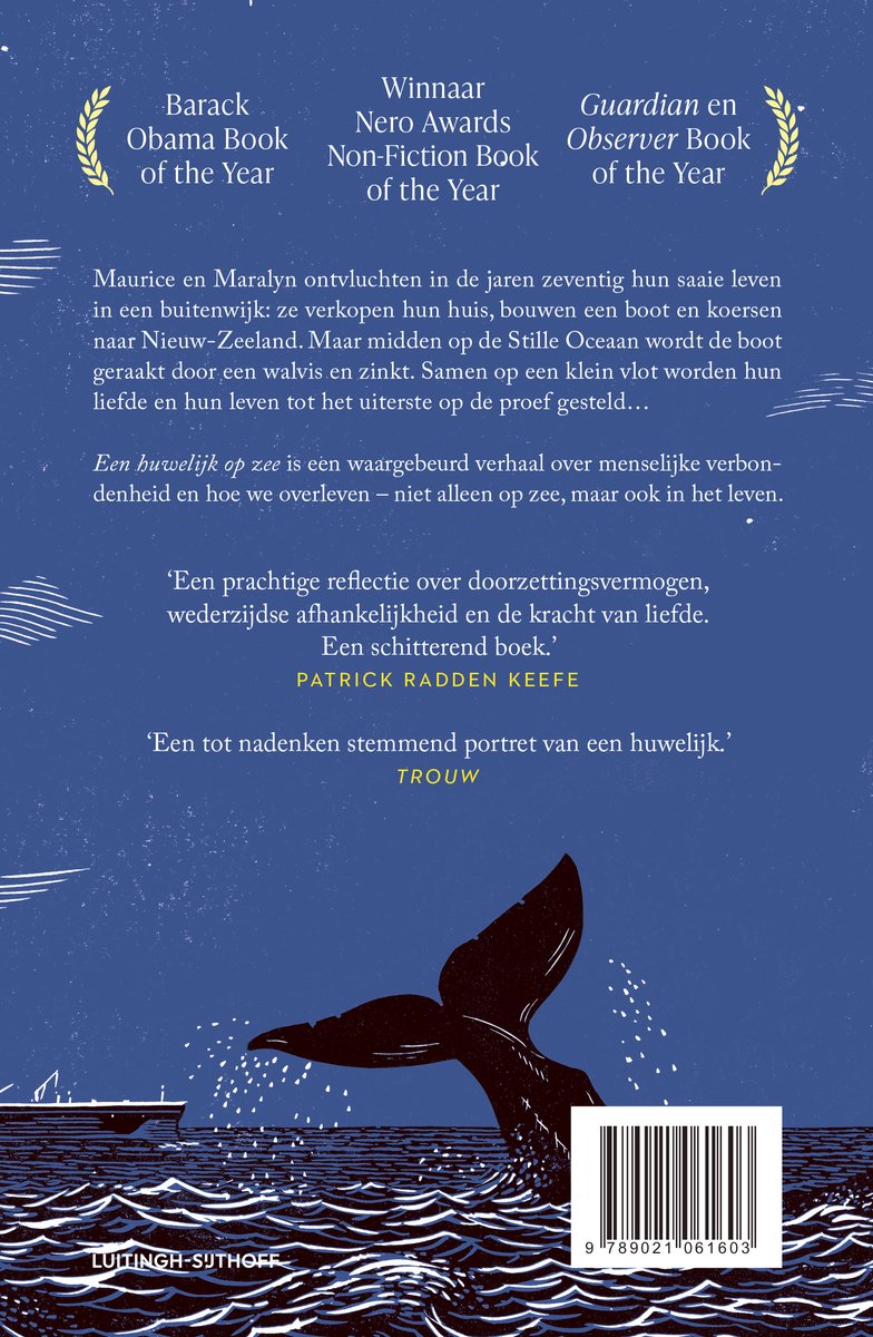 Een huwelijk op zee - back cover