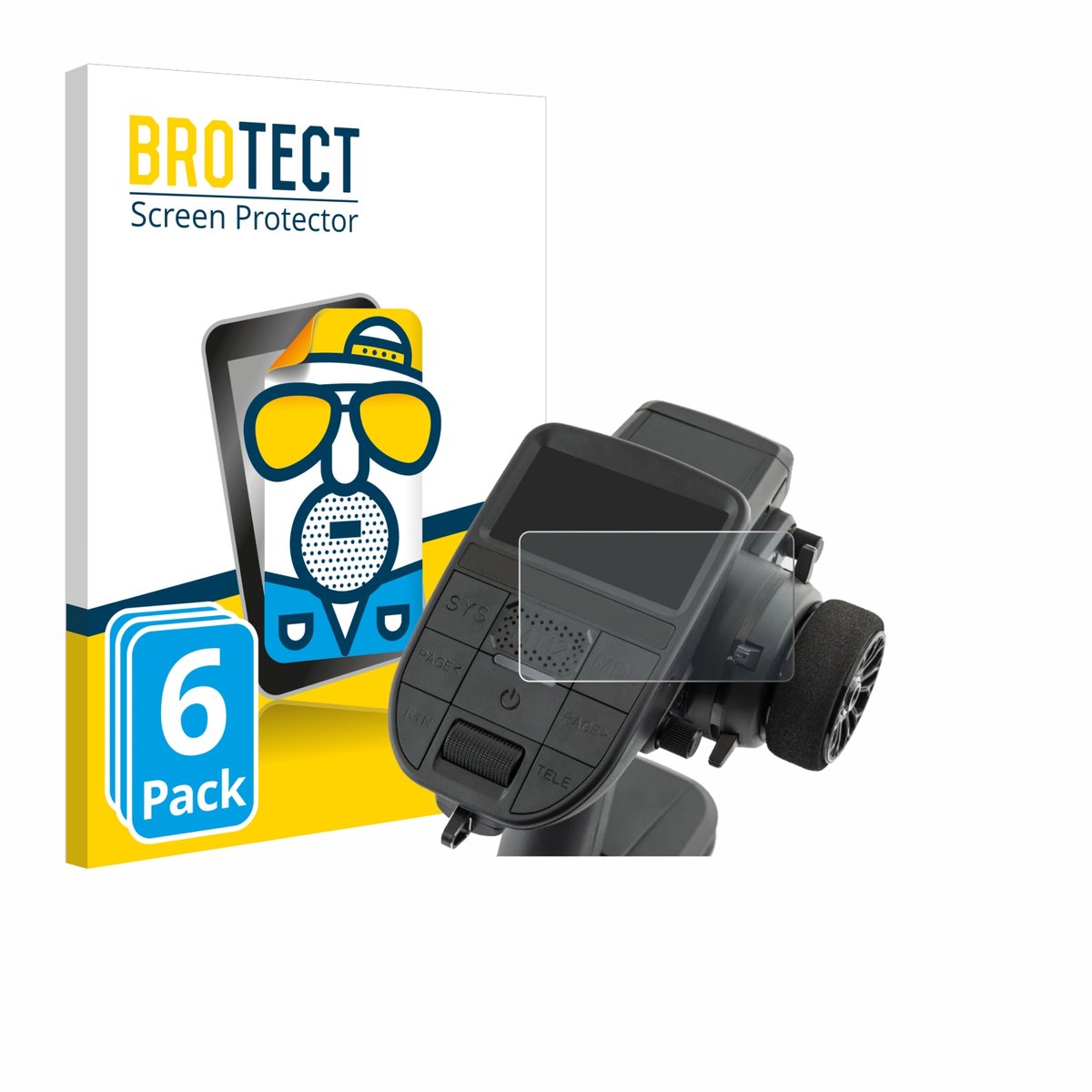 BROTECT - Screenprotector voor Radiomaster MT12 - Folie Beschermfolie matte 6 Stuks