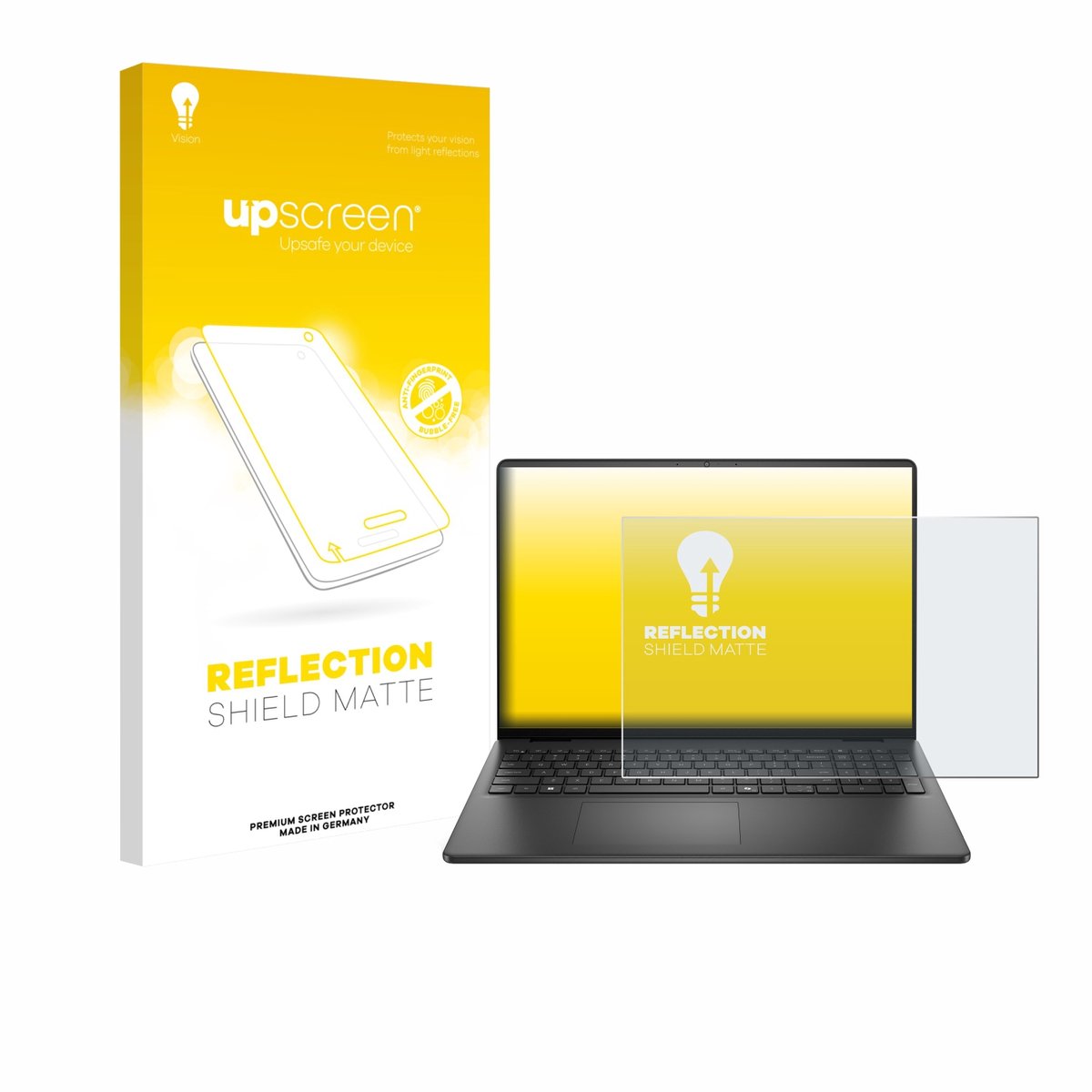 upscreen - Screenprotector voor Dell 16 Laptop - Folie Beschermfolie anti glare matte
