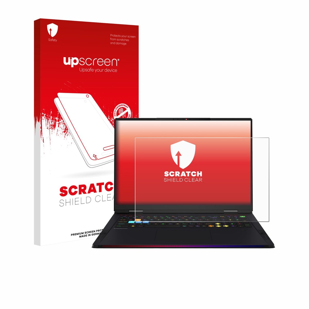 upscreen - Screenprotector voor MSI Raider 18 HX AI 2025 - Folie Beschermfolie transparant