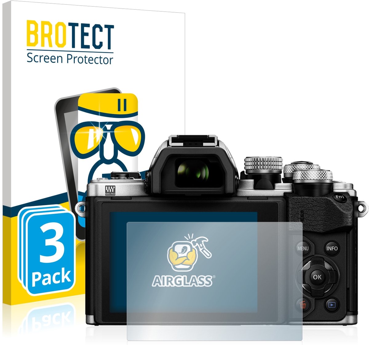 Screenprotector 3 Stuks voor Olympus OM-D E-M10 Mark II Beschermglas transparant