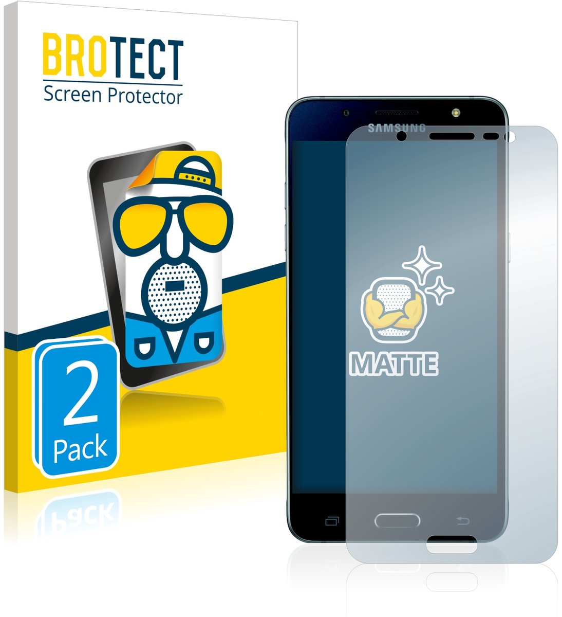 BROTECT - Screenprotector voor Samsung Galaxy J5 2016 - Folie Beschermfolie matte 2 Stuks