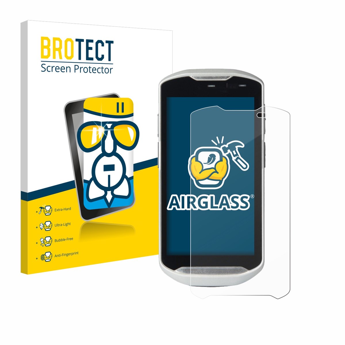 Screenprotector voor Zebra TC51 Beschermglas transparant