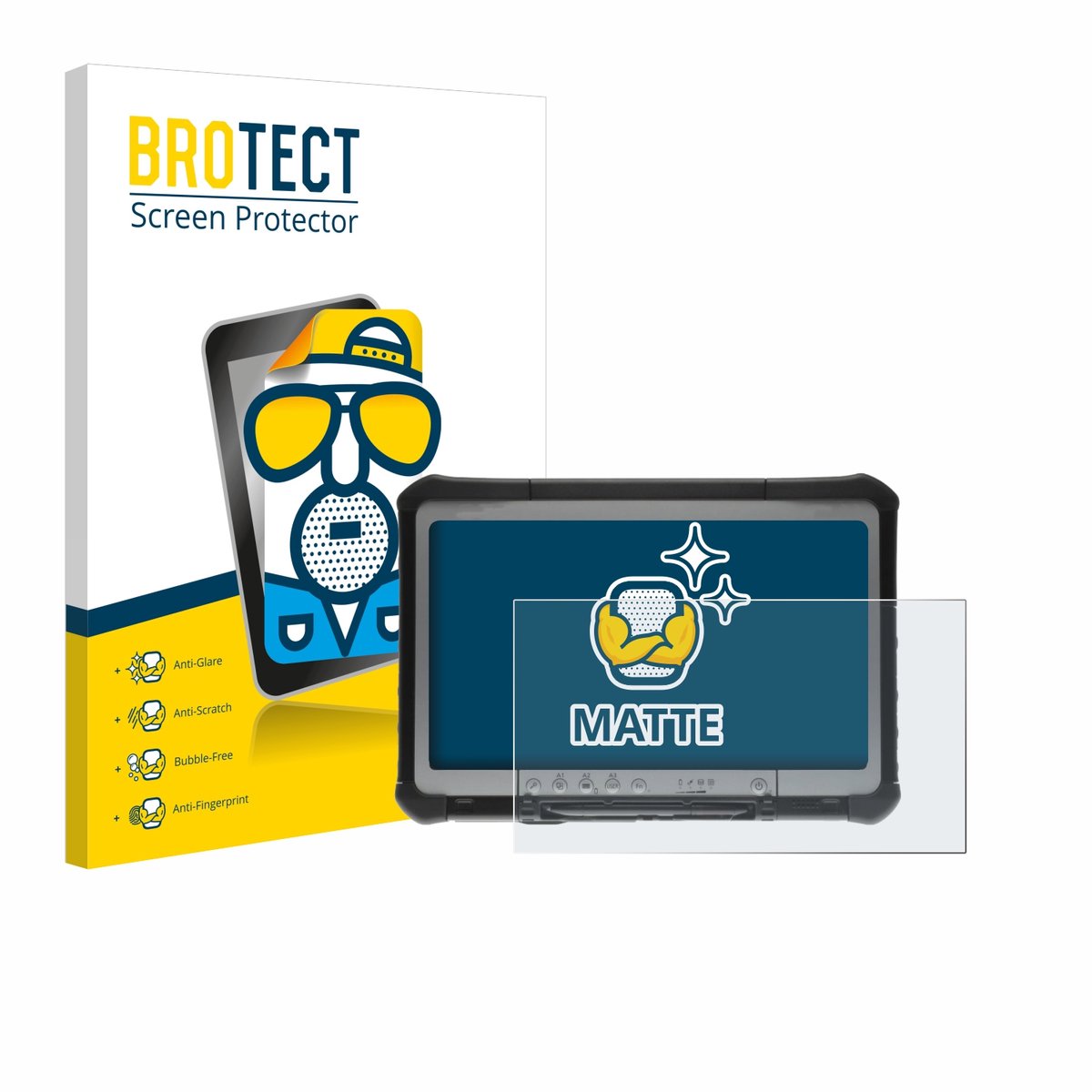 BROTECT - Screenprotector voor Panasonic Toughbook CF-D1 - Folie Beschermfolie matte