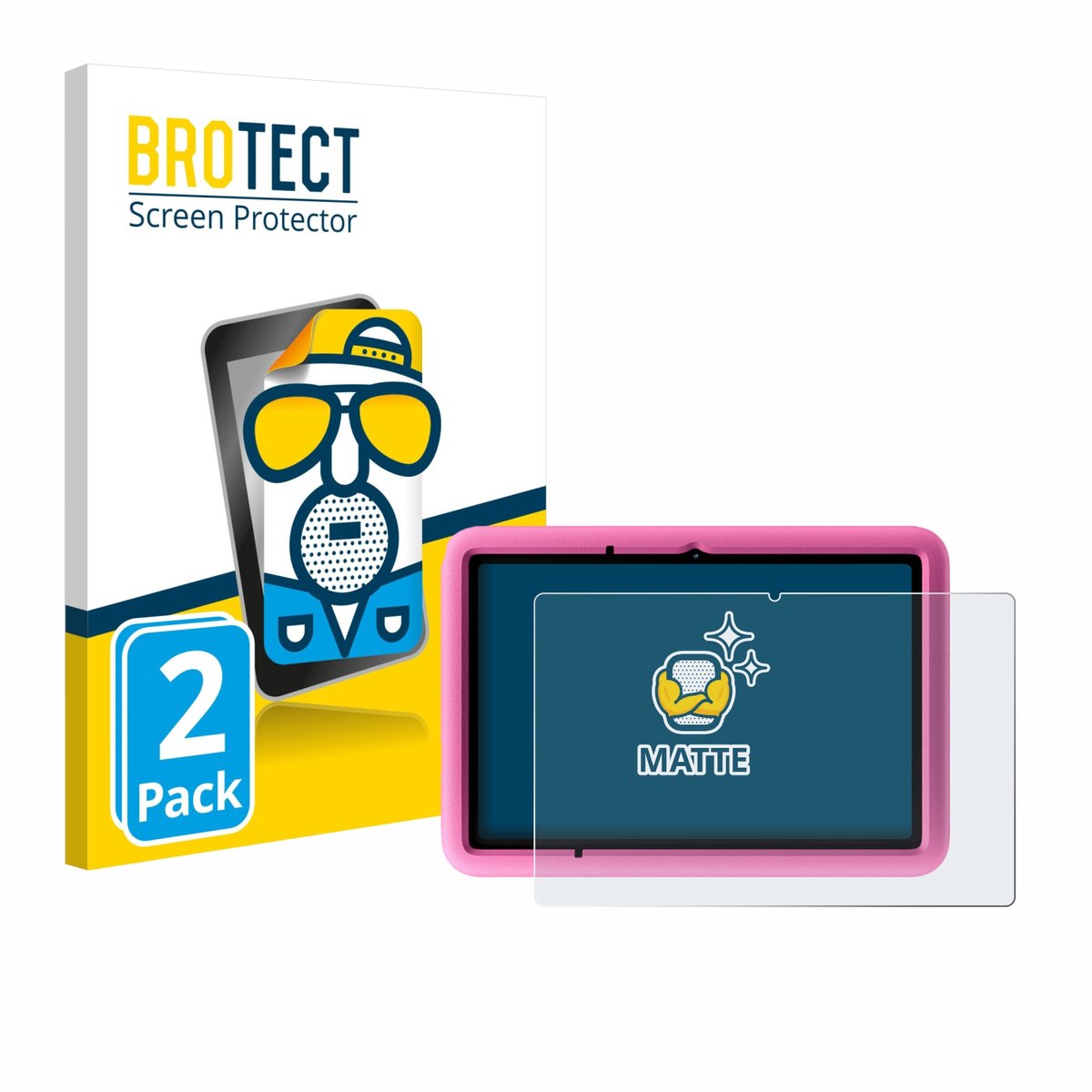 BROTECT - Screenprotector voor Blackview Tab A6 Kids - Folie Beschermfolie matte 2 Stuks