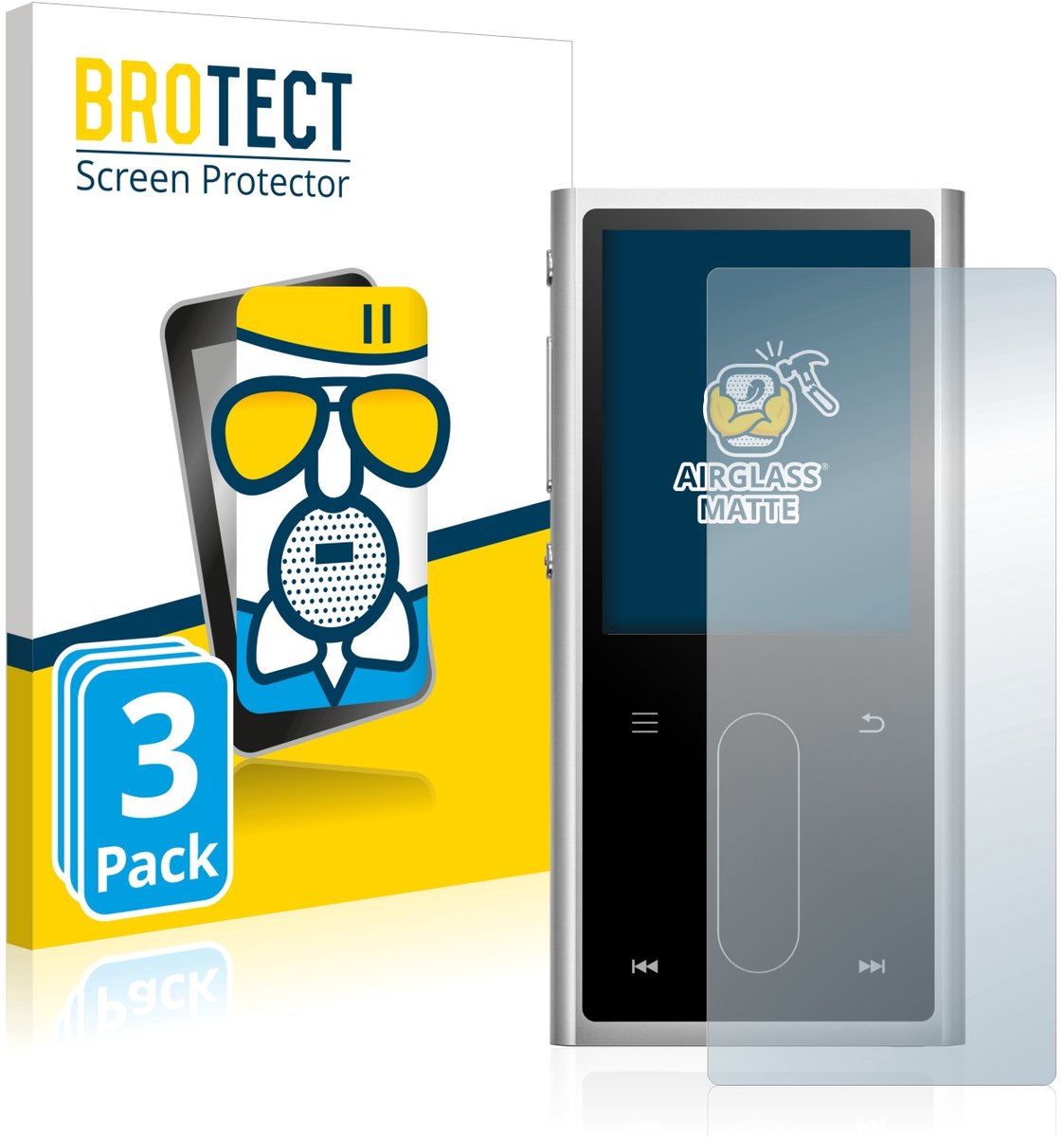 BROTECT - Screenprotector voor FiiO M3K - Folie Beschermfolie Beschermglas matte 3 Stuks