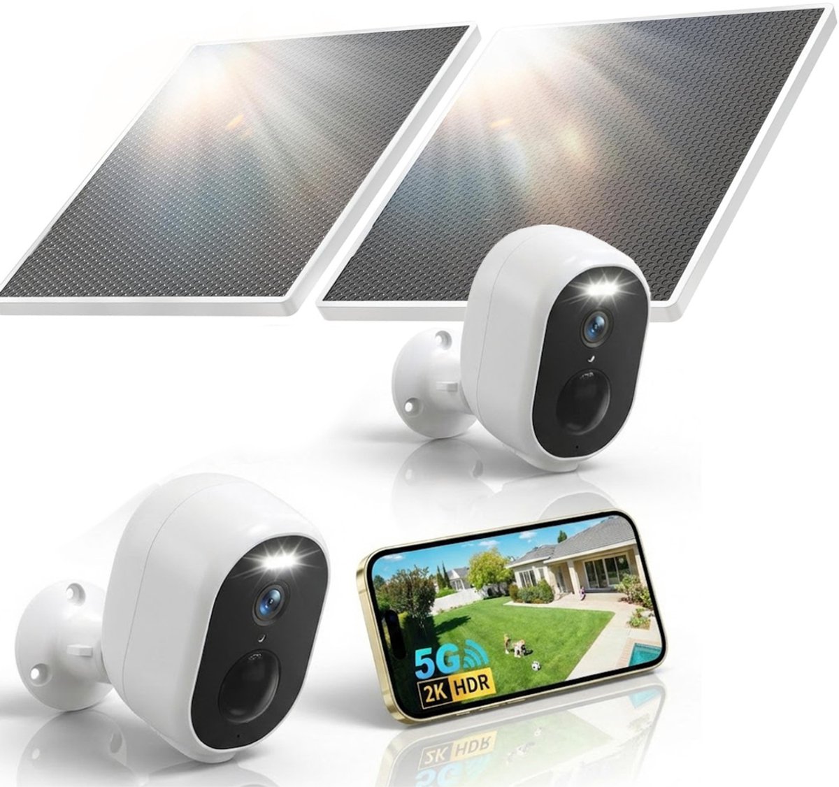 NBAP® Camerabewaking - Beveiligingscamera Draadloos Buiten - Bewakingscamera
