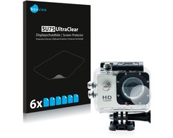 Savvies - Screenprotector voor Qumox SJ4000 Sports HD DV Action Cam Lens (Behuizing) - Folie Beschermfolie transparant 6 Stuks