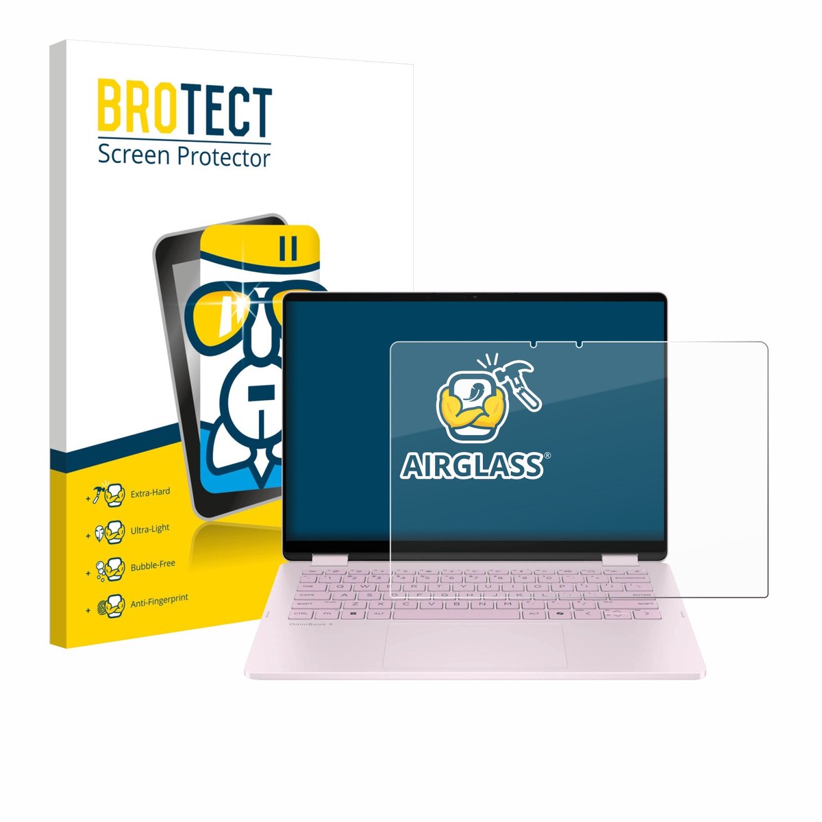 Screenprotector voor HP OmniBook 5 Flip 14 14-fp0153ng Beschermglas transparant
