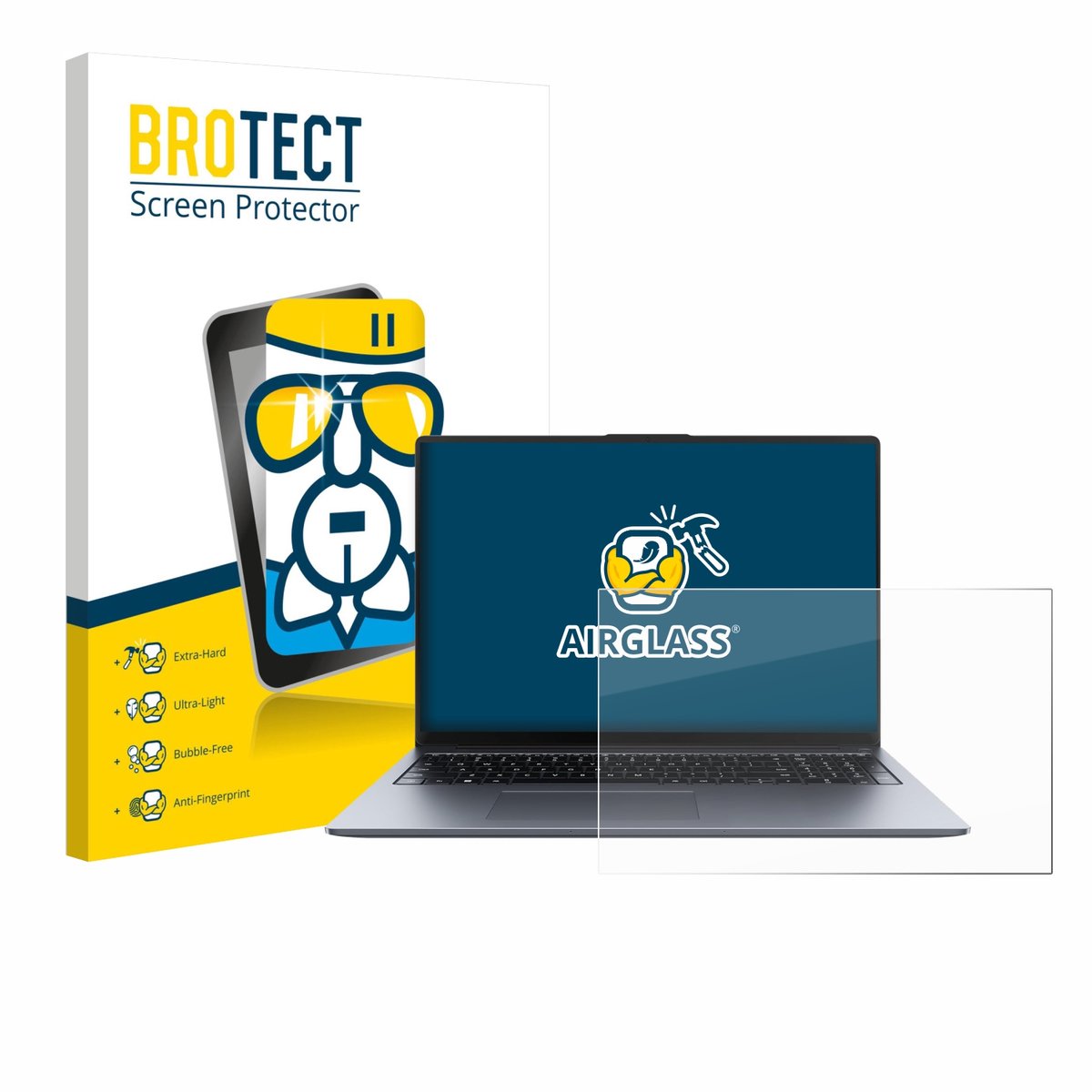 Screenprotector voor Huawei MateBook D 16 2024 Beschermglas transparant