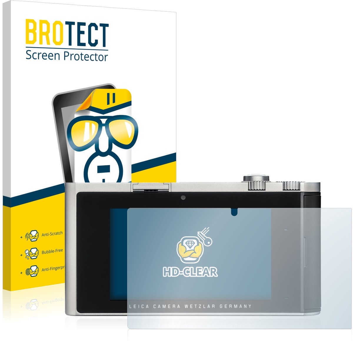 BROTECT - Screenprotector voor Leica T (Typ 701) - Folie Beschermfolie transparant 2 Stuks