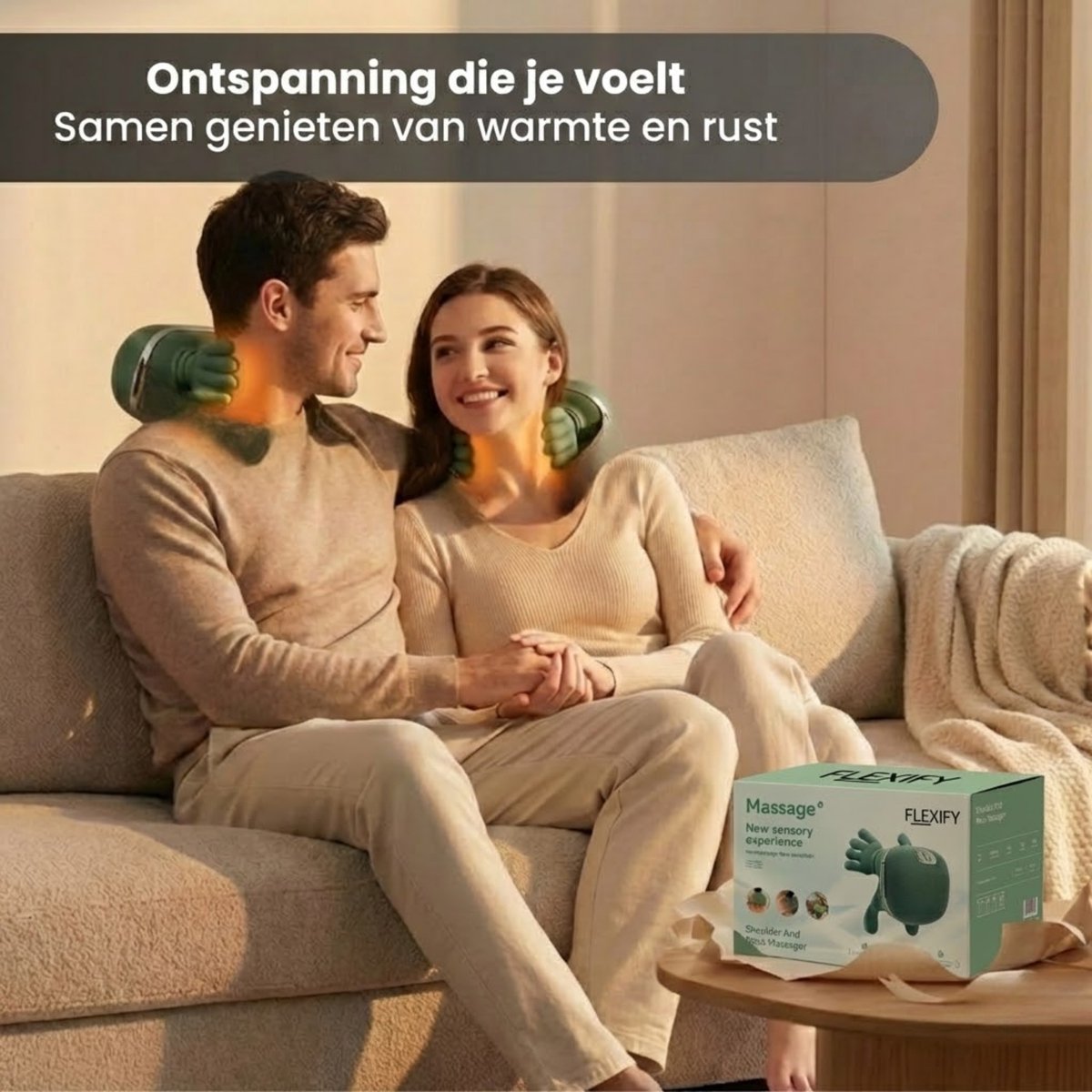Flexify 2026 Nekmassage Apparaat met Warmte - afbeelding 2