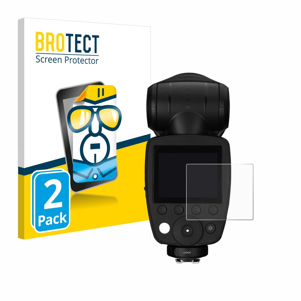 BROTECT - Screenprotector voor Profoto A10 - Folie Beschermfolie transparant 2 Stuks