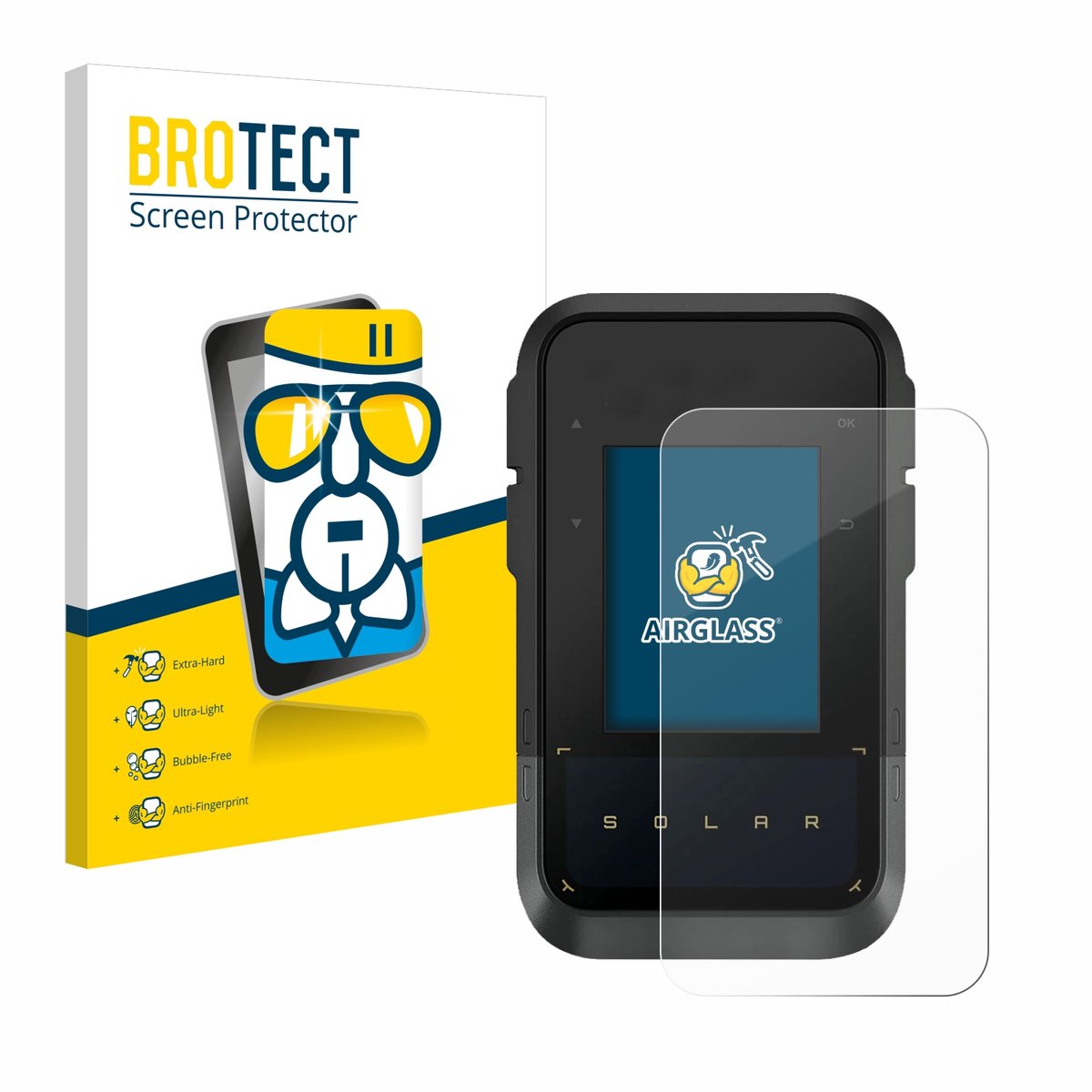 Screenprotector voor Garmin eTrex Solar Beschermglas transparant