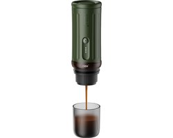 Cerapresso draagbare espressomachine - 3e gen 13500 mAh batterij - tot 8 kopjes zonder opladen - 150s tot 96°C - cups en gemalen koffie - dubbele espresso - draagbare koffiemachine - koffiemaker - reis & camping koffiezetapparaat 12 volt - CERA+