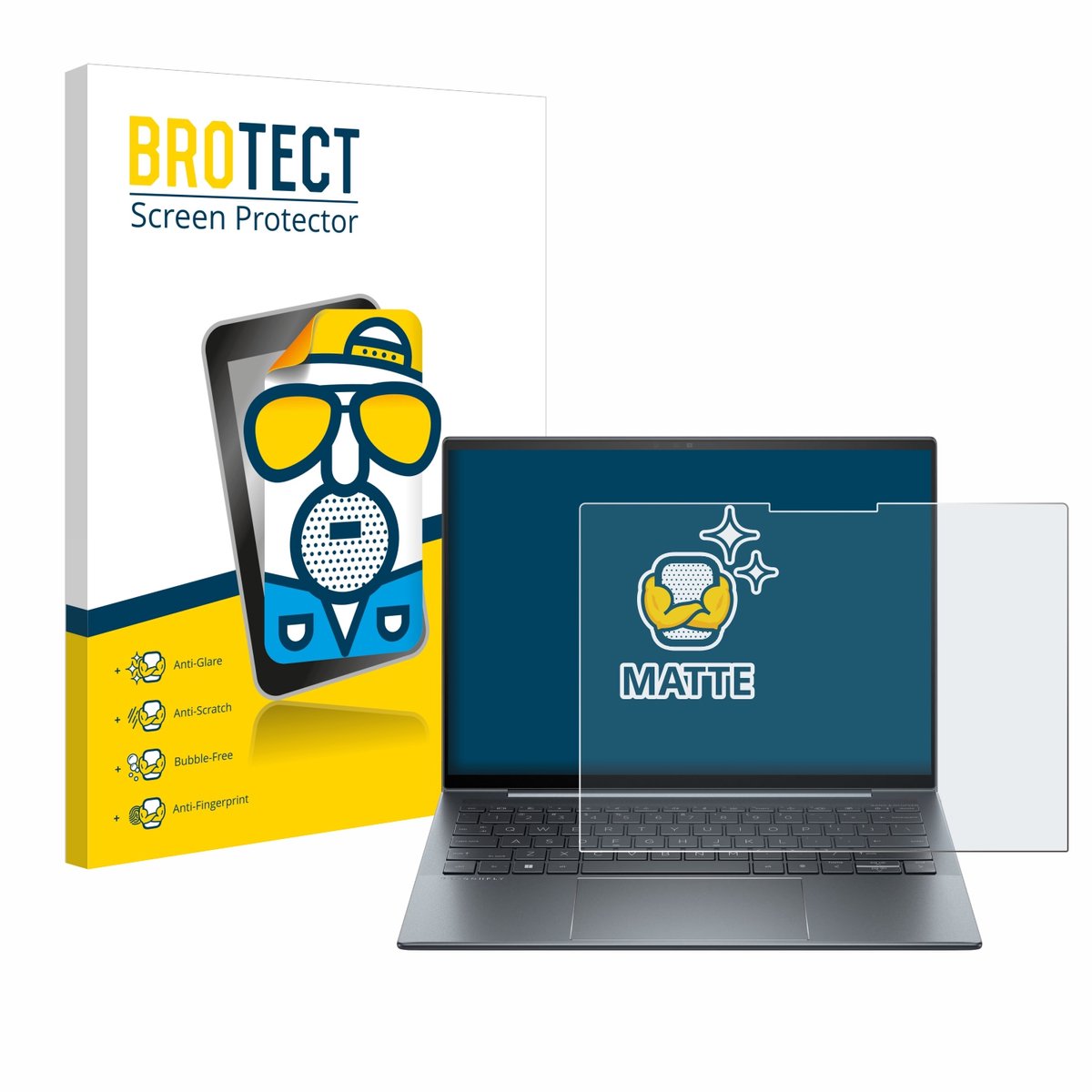 BROTECT - Screenprotector voor HP Dragonfly 13.5" G4 Touch - Folie Beschermfolie matte