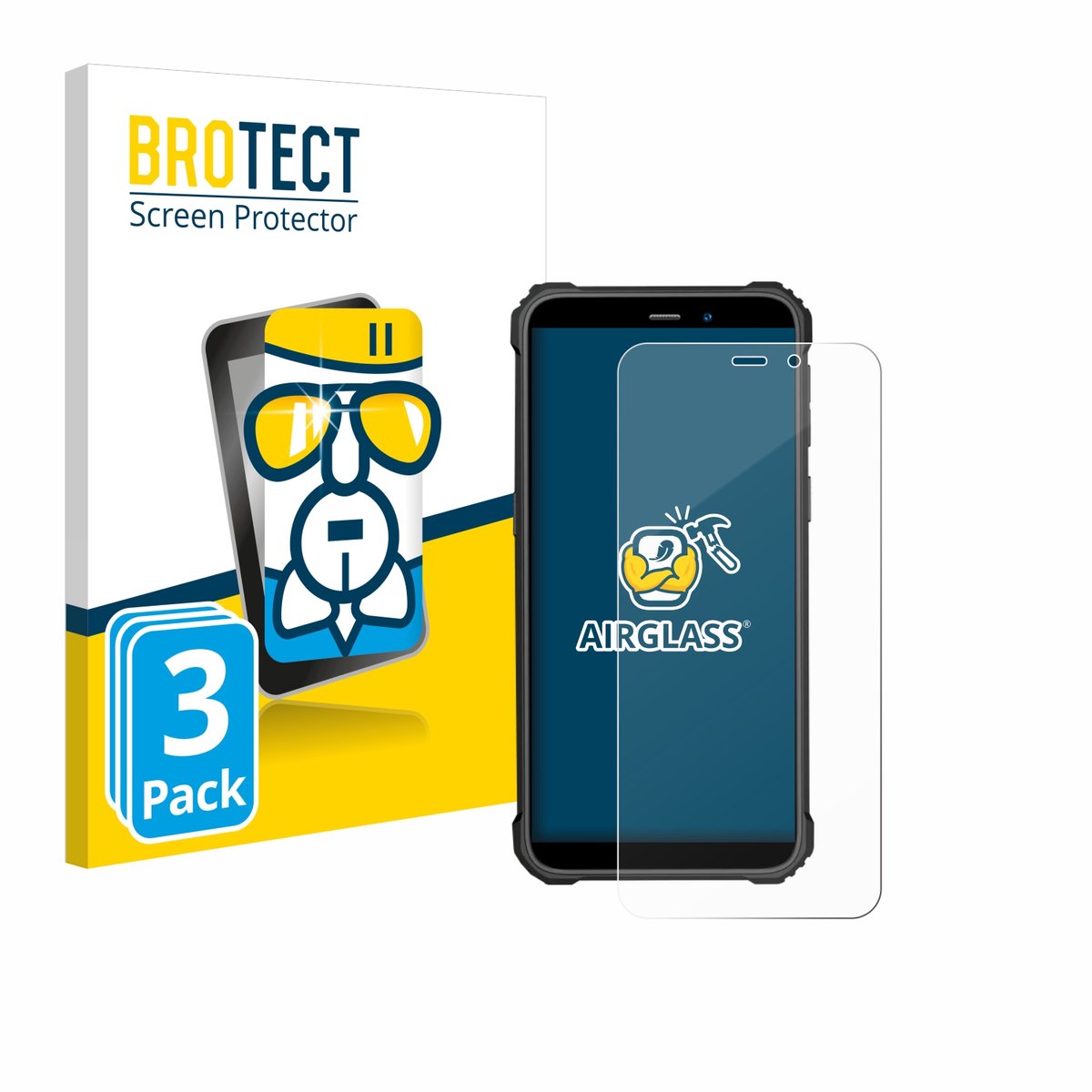 Screenprotector 3 Stuks voor Oukitel G2 Beschermglas transparant
