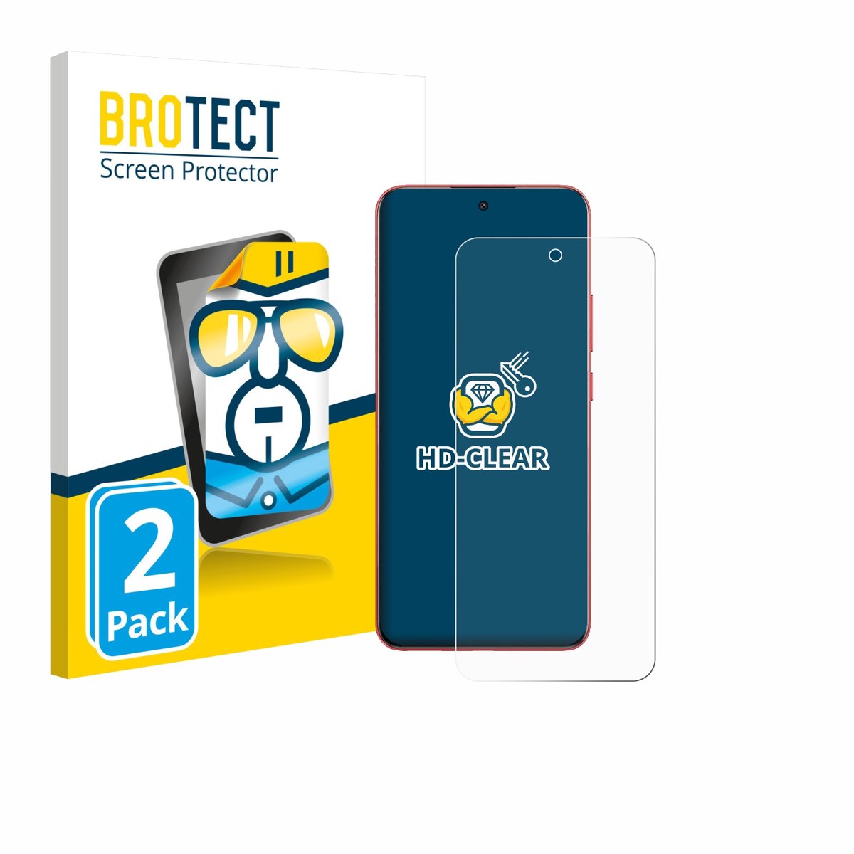 BROTECT - Screenprotector voor Oppo A5 Pro - Folie Beschermfolie transparant 2 Stuks