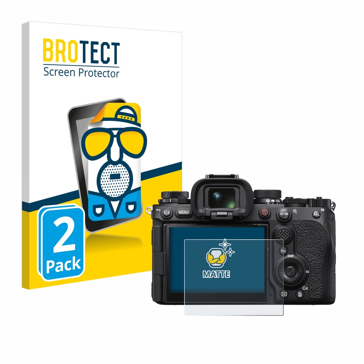BROTECT - Screenprotector voor Sony Alpha 1 II (ILCE1M2B) - Folie Beschermfolie matte 2 Stuks