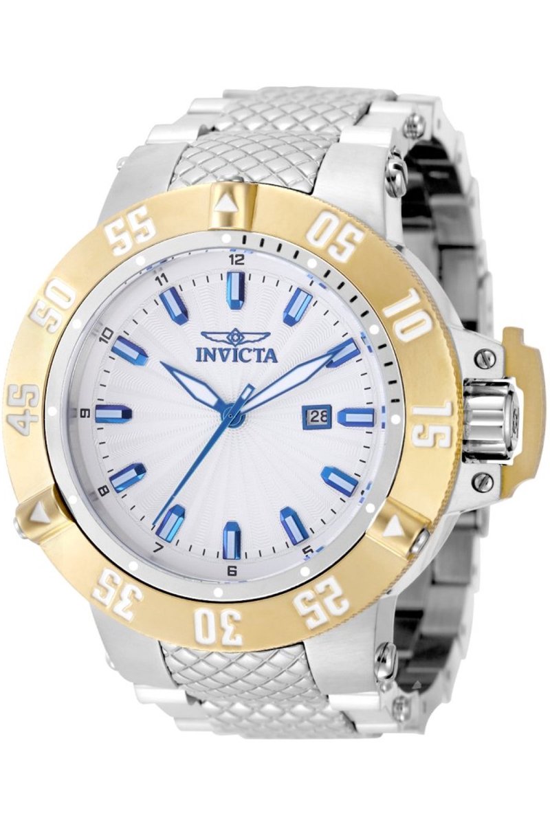 Invicta Subaqua - Noma III 50052 Heren Horloge - Waterdicht - Analoog - Quartz Uurwerk - Roestvrij Staal met zilveren Wijzerplaat - 50mm