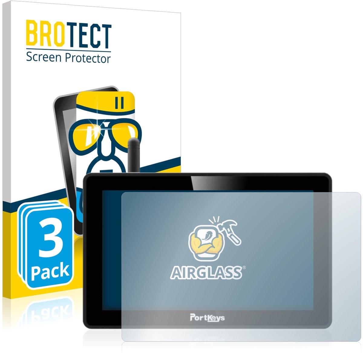 Screenprotector 3 Stuks voor Portkeys BM5 WR Beschermglas transparant