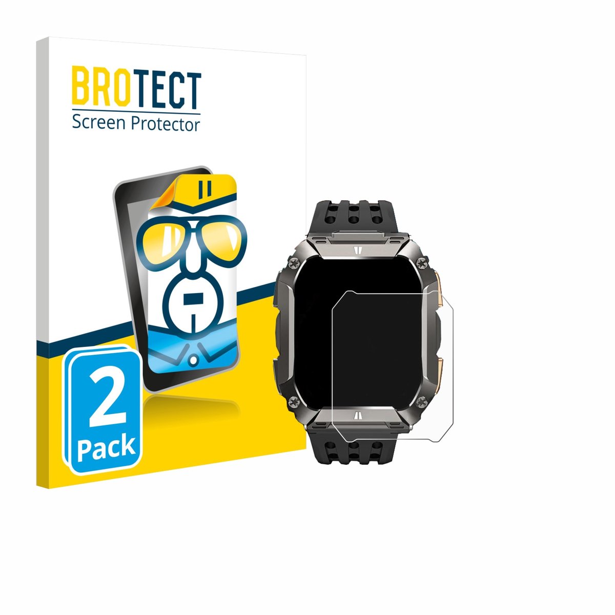 BROTECT - Screenprotector voor Banlvs G68 2.01" - Folie Beschermfolie transparant 2 Stuks