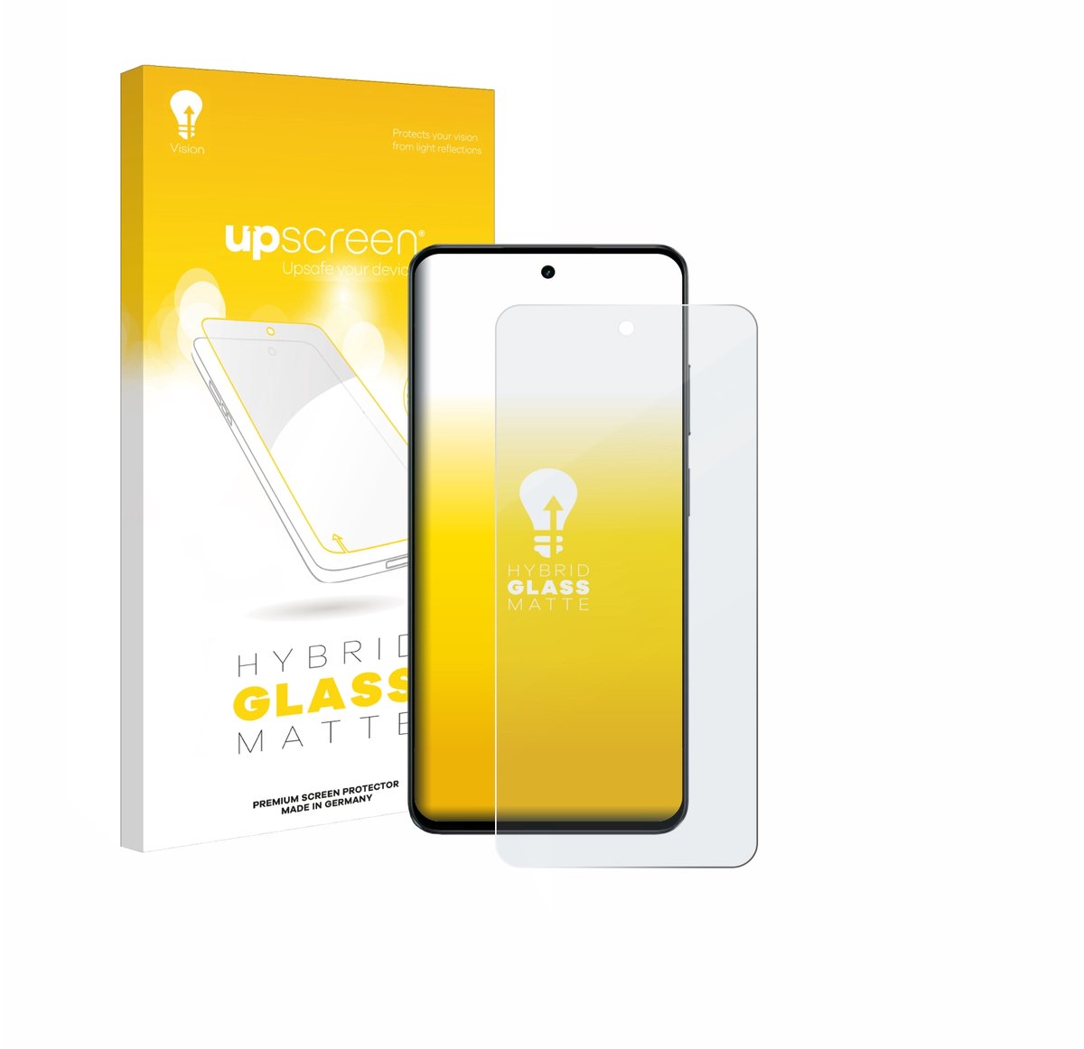 upscreen - Screenprotector voor realme P3 Lite - Folie Beschermfolie Beschermglas matte